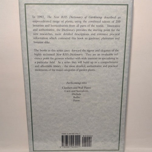 Royal Horticultural Society: Manual of Grasses by Mark Griffiths 1994 Hardcover