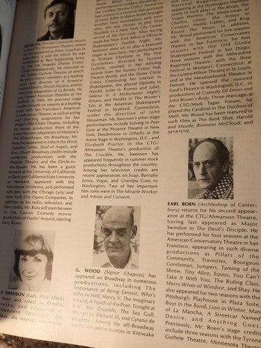 PERFORMING ARTS MARCH 1979  CA AHMANSON CHARLTON HESTON MAN FOR ALL  SEASONS