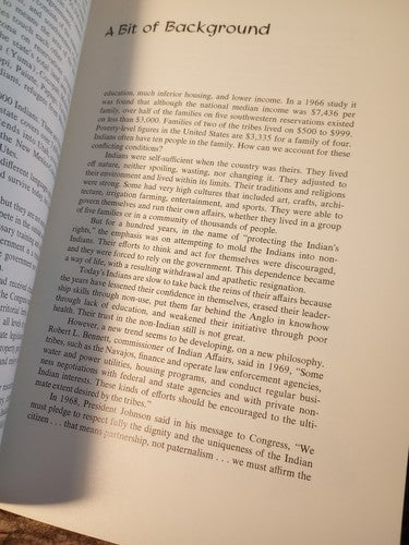Speaking of Indians: Accent on the Southwest, Johnston~Tribes & Customs~History