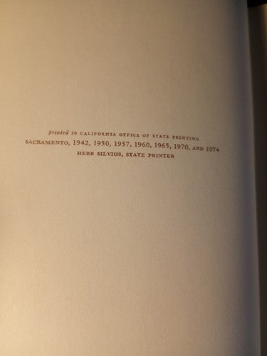 The California Legislature 1974 Edition Hardcover By Joseph Allan Beek