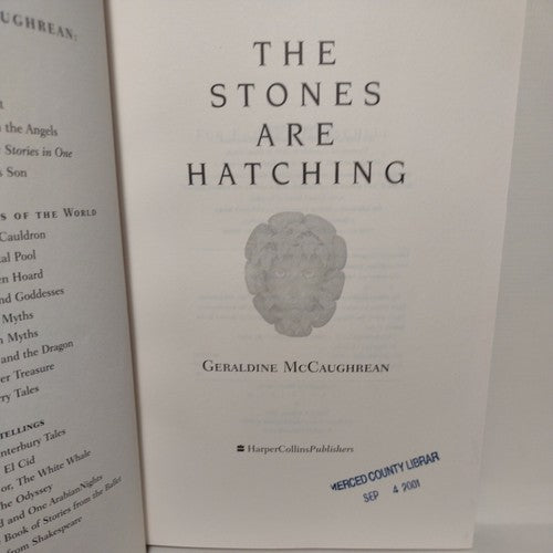 The Stones Are Hatching by Geraldine McCaughrean (2000, first US edition