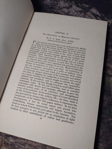 Chivalry: Its Historical Significance and Civilizing Influence Prestage -1928 HC