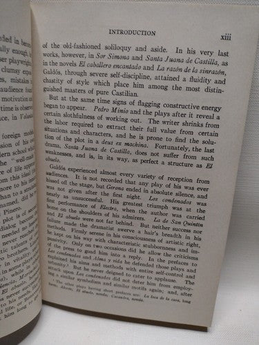 Pérez Galdós: Mariucha Comedia En Cinco Actos By S. Griswold Morley -Signed 1921