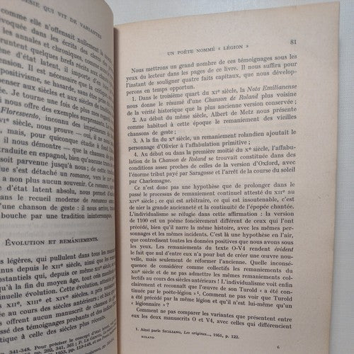 La Chanson De Roland Et La Tradition Épique Des Francs, Ramón Pidal -2nd Ed 1960