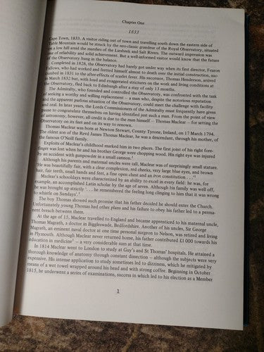 Maclear & Herschel: Letters & Diaries At the Cape of Good Hope -1984 -Hardcover