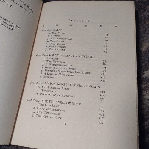 The Case of Sergeant Grischa by Arnold Zweig -1928 -Hardcover -3rd Printing