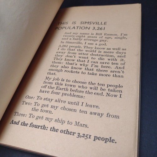 One In Three Hundred by J. T. McIntosh -1961 -Corgi Edition -Paperback