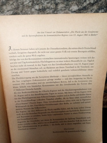 Berlin, 13. August. Sperrmassnahmen gegen Recht und Menschlichkeit Lemmer, Ernst