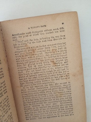 A Woman's Face By Florence Warden 1890'S HB VICTORIAN NOVEL  antique