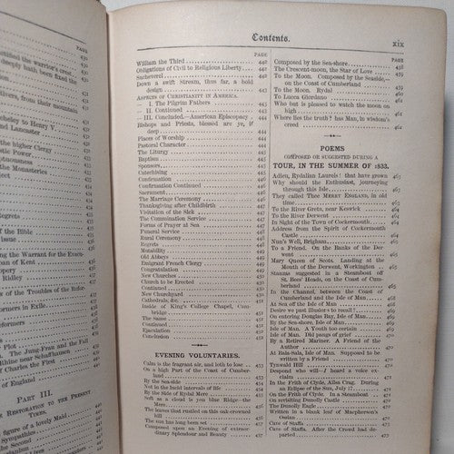 Wordsworth's Poetical Works Edited by Thomas Hutchinson 1908 - Oxford Edition HC
