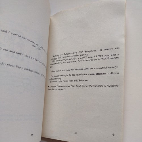 In Rehearsal With Peter Erös By Alice Goodkind -1980 -Signed Paperback