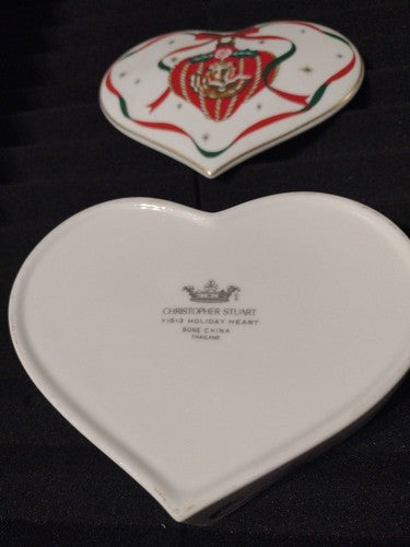 Bone china Candy Dish, Christmas Theme  By Christopher Stuart