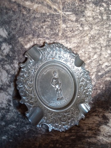 Vintage European  Ashtray Manneken Pis Brussels Bruxelles Belgium