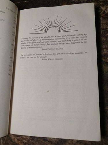 REINCARNATION: A New Horizon in Science by Sylvia Cranston -1984 -1st Ed -HCwDJ.