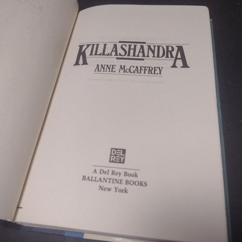 Killshandra by Anne McCaffrey -Hardcover -1985 -Book Club Edition -Science Fic.
