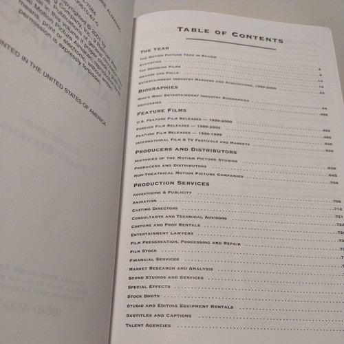 International Motion Picture Almanac by Tracy Stevens 2001 HC no dj Quigley 72nd