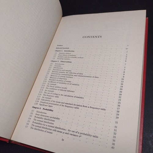 Principles and Procedures of Statistics by Robert G. D. Steel -1960 Hardcover