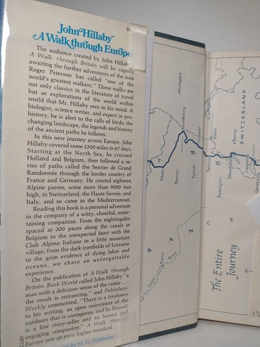 A Walk Through Britain by John Hillaby -1974 -HCwDJ -2nd Print -ExLibrary