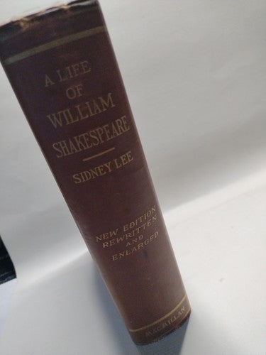 A LIFE OF WILLIAM SHAKESPEARE BY SIDNEY LEE -1916 -Hardcover No DJ -New Edition
