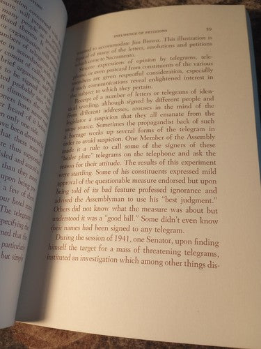The California Legislature 1974 Edition Hardcover By Joseph Allan Beek