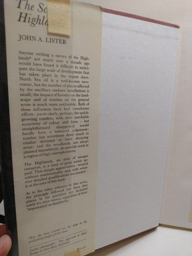 The Scottish Highlands by John A. Lister -1977 -HCwDJ -Illustrated -ExLibrary