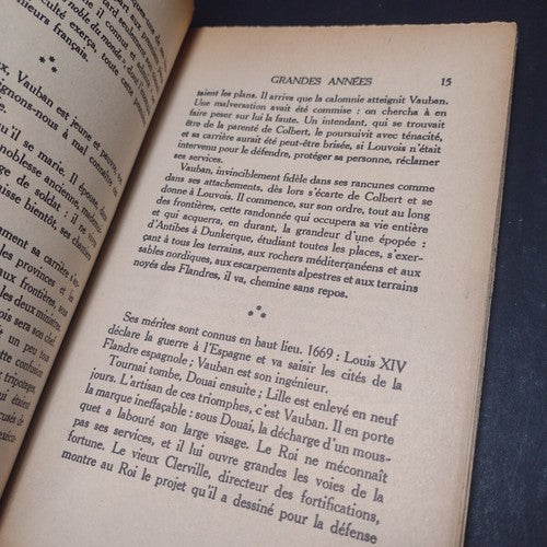 Vauban, Daniel Halevy -1924 French Paperback -Ex libris Copy