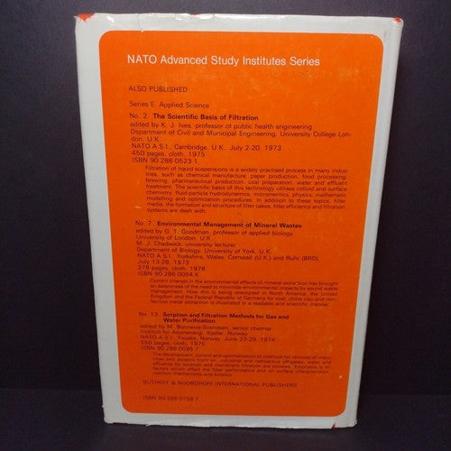 The Scientific Basis of Flocculation by Kenneth Ives -Hardcover 1978 -Ex libris