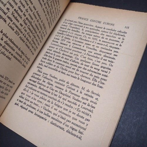 Vauban, Daniel Halevy -1924 French Paperback -Ex libris Copy