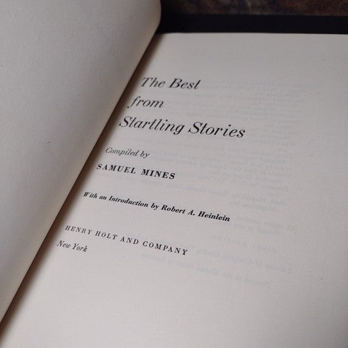 The Best From Startling Stories by Samuel Mines -Hardcover -1953 -1st Edition