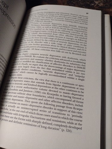 Dysthymia and the Spectrum of Chronic Depressions, Hagop Akiskal -Hardcover 1997