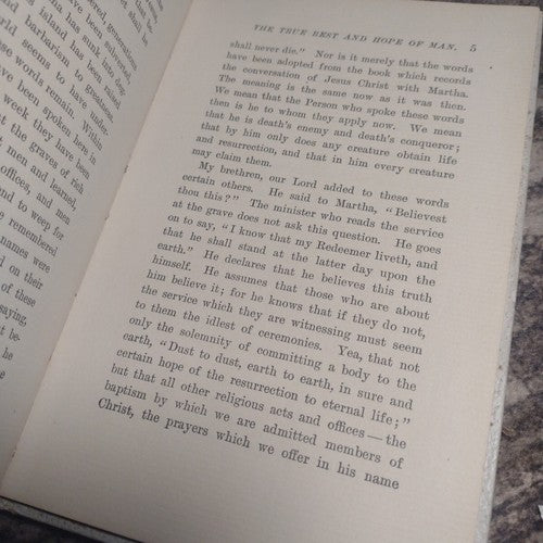 The True Rest and Hope of Man by Frederick Maurice -Circa Late 1800's-1900's HC