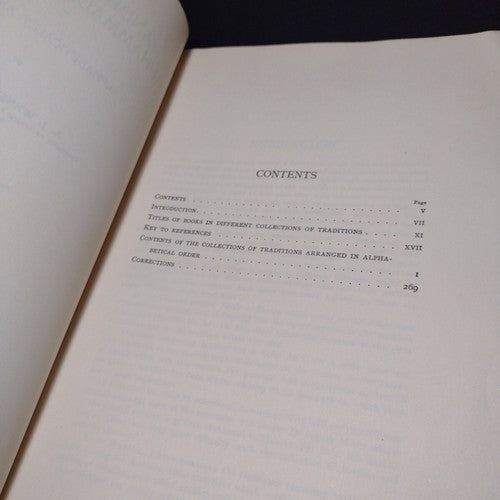 A Handbook of Early Muhammadan Tradition by A. J. Wensinck -Paperback 1960
