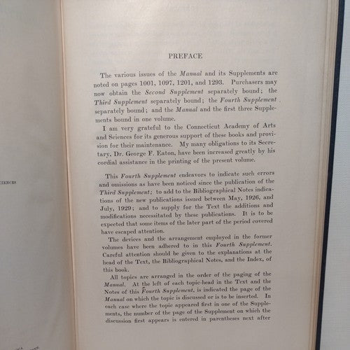 A Manual Of Middle English, 1050-1400 By John Wells -3rd & 4th Supplement  1929