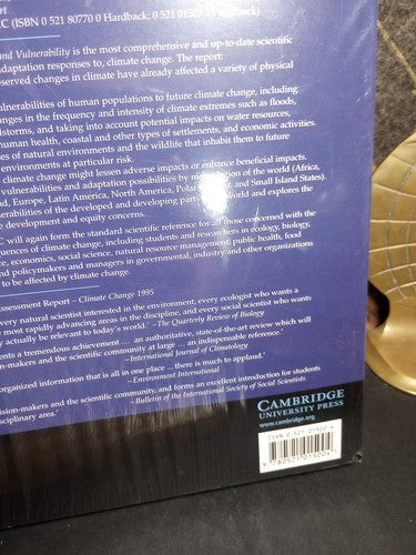 Climate Change 2001 : Impacts, Adaptation, And Vulnerability Cambridge