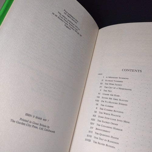 The Devil Doctor by Sax Rohmer -Tom Stacey Reprint -Hardcover 1973