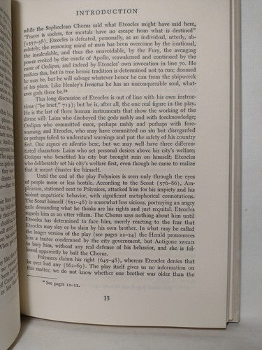 The Seven Against Thebes By Æschylus -1978 -HCwDJ -1st Print Classic Literature