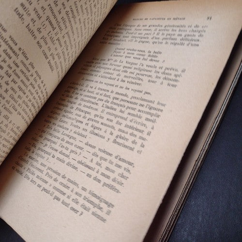 Madame De Lafayette En Menage, Emile Magne -French Paperback -1926 -Ex Libris