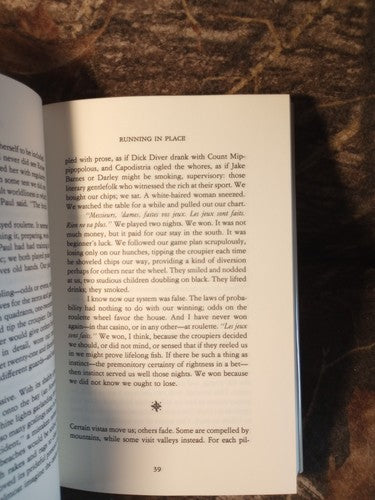 Running in Place by Nicholas Delbanco (1989, Hardcover) First Print