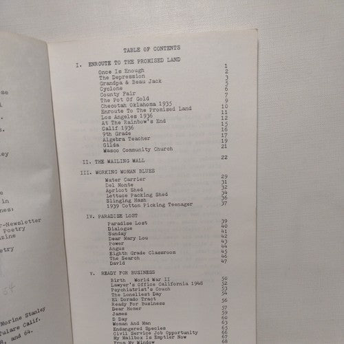 Dustbowl: Thorns and Roses by Dorothy Rose  - Poetry 1981 scarce