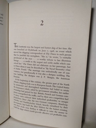 The Lusitania by Colin Simpson -1973 -HCwDJ -Illustrated -1st US Edition -ExLib.