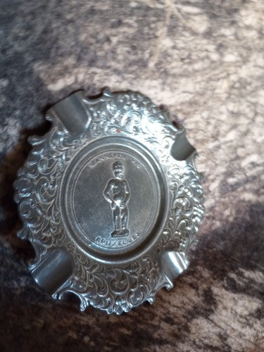 Vintage European  Ashtray Manneken Pis Brussels Bruxelles Belgium