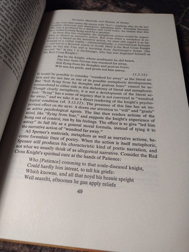 THE POETRY OF THE FAERIE QUEENE by Paul J. Alpers -1969 Hardcover Vintage Poetry