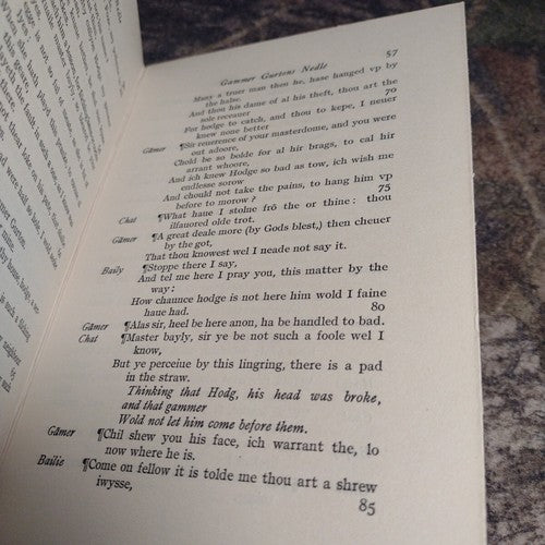 Gammer Gvrtons Nedle by Mr. S. Mr. of Art -1920 -Hardcover -Vintage Literature