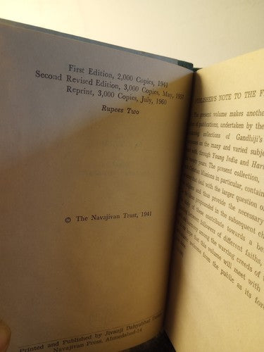 Christian Missions: Their Place in India by M. K. Gandhi (1960, Navajivan) HC
