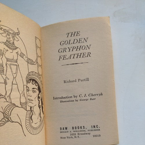 The Golden Gryphon Feather by RICHARD PURTILL -1st DAW Paperback -1979