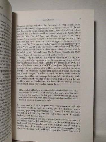 The James Jones Reader: Outstanding Selections Edited By James Giles -1991 -HCDJ