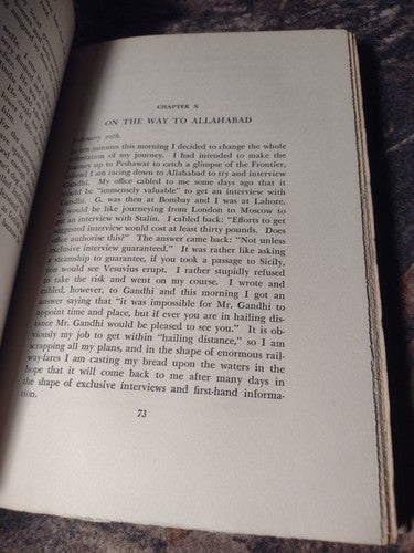 Naked Faquir by Robert Bernays -1932 -Hardcover -History Of Ghandi -Vintage
