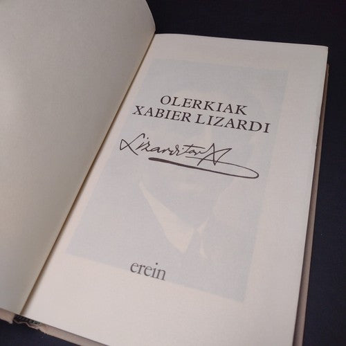 Olerkiak Xabier Lizardi, Xabier Lizardi -Hardcover -1983 -Basque Poetry
