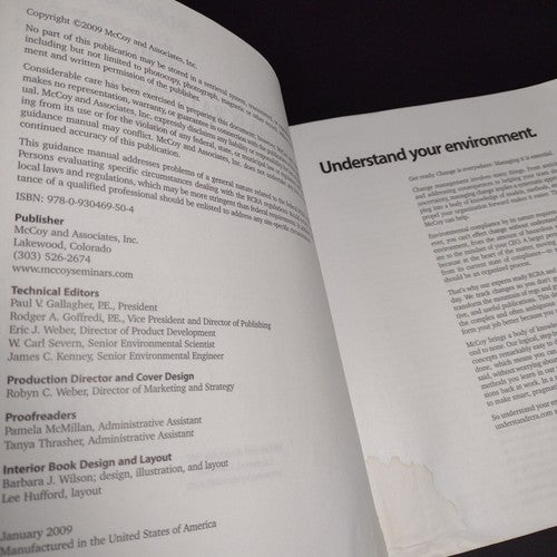 McCoy's RCRA Unraveled 2009 Edition -Paperback Ex Libris Pre-Owned
