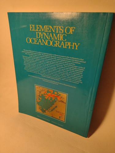 Elements of Dynamic Oceanography by David Tolmazin -1985 -Paperback -Science